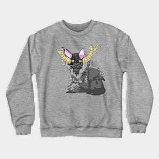 Twisted Horns Cat Crewneck Sweatshirt